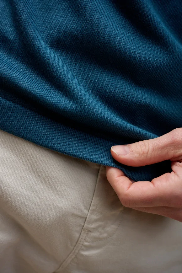 Achat T-shirt tricot TOM Bleu émeraude