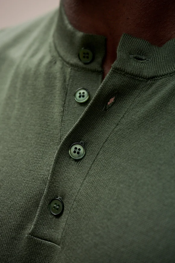 Achat T-shirt tricot TOM Kaki