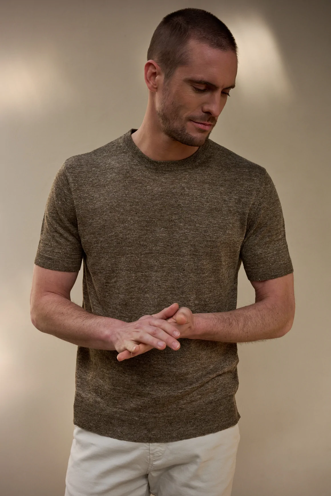 T-shirt ADAM Noisette - marron
