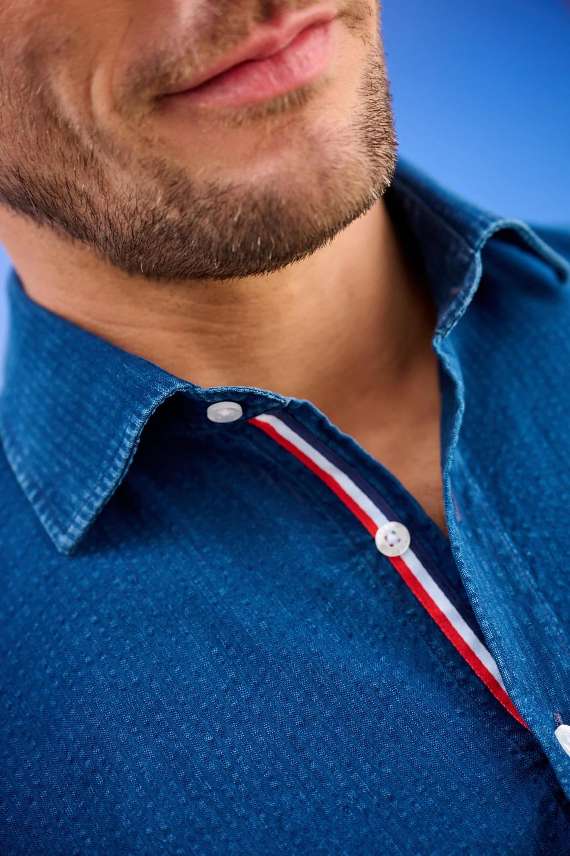 Achat Chemise SEERSUCKER FLAG Denim