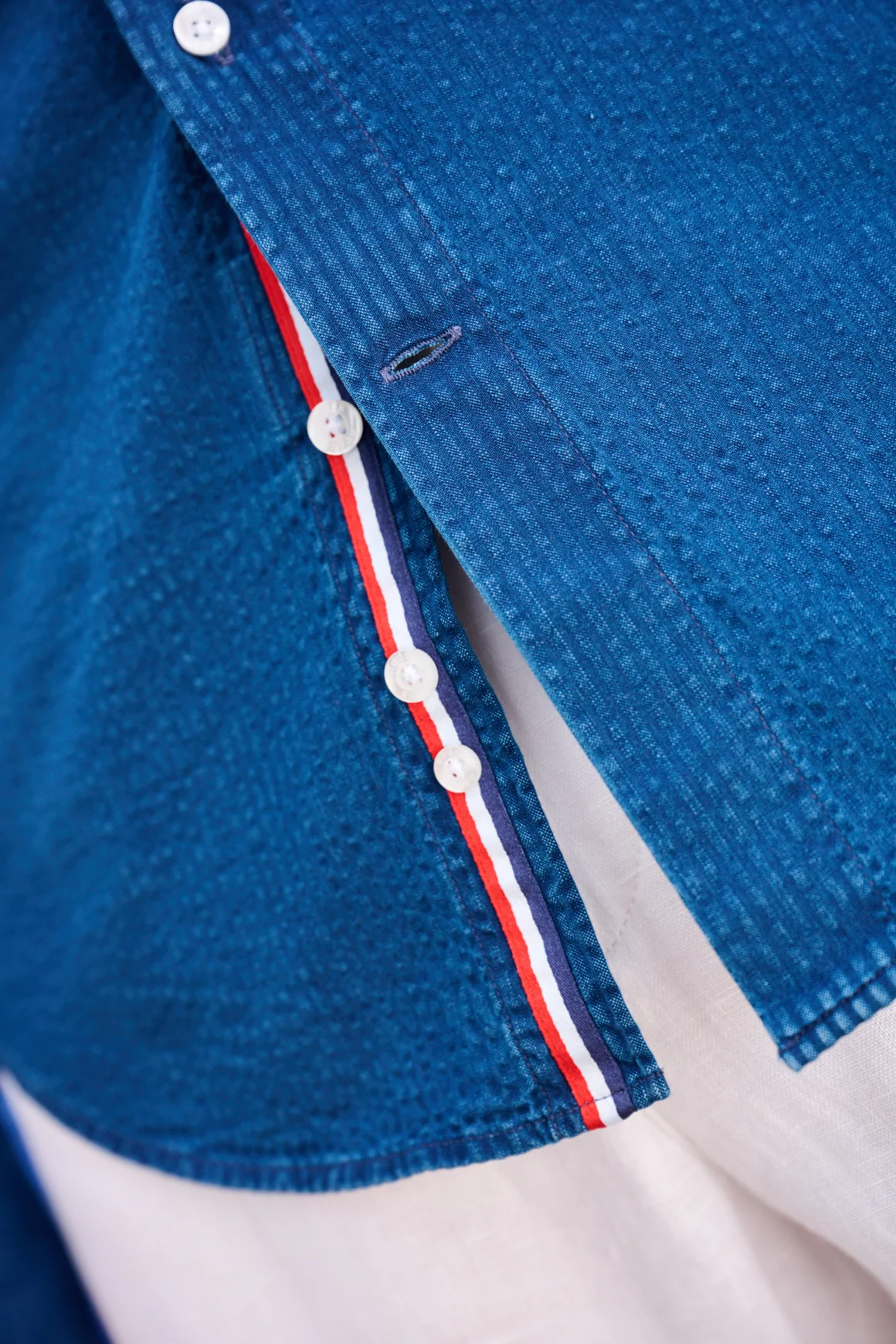 Achat Chemise SEERSUCKER FLAG Denim