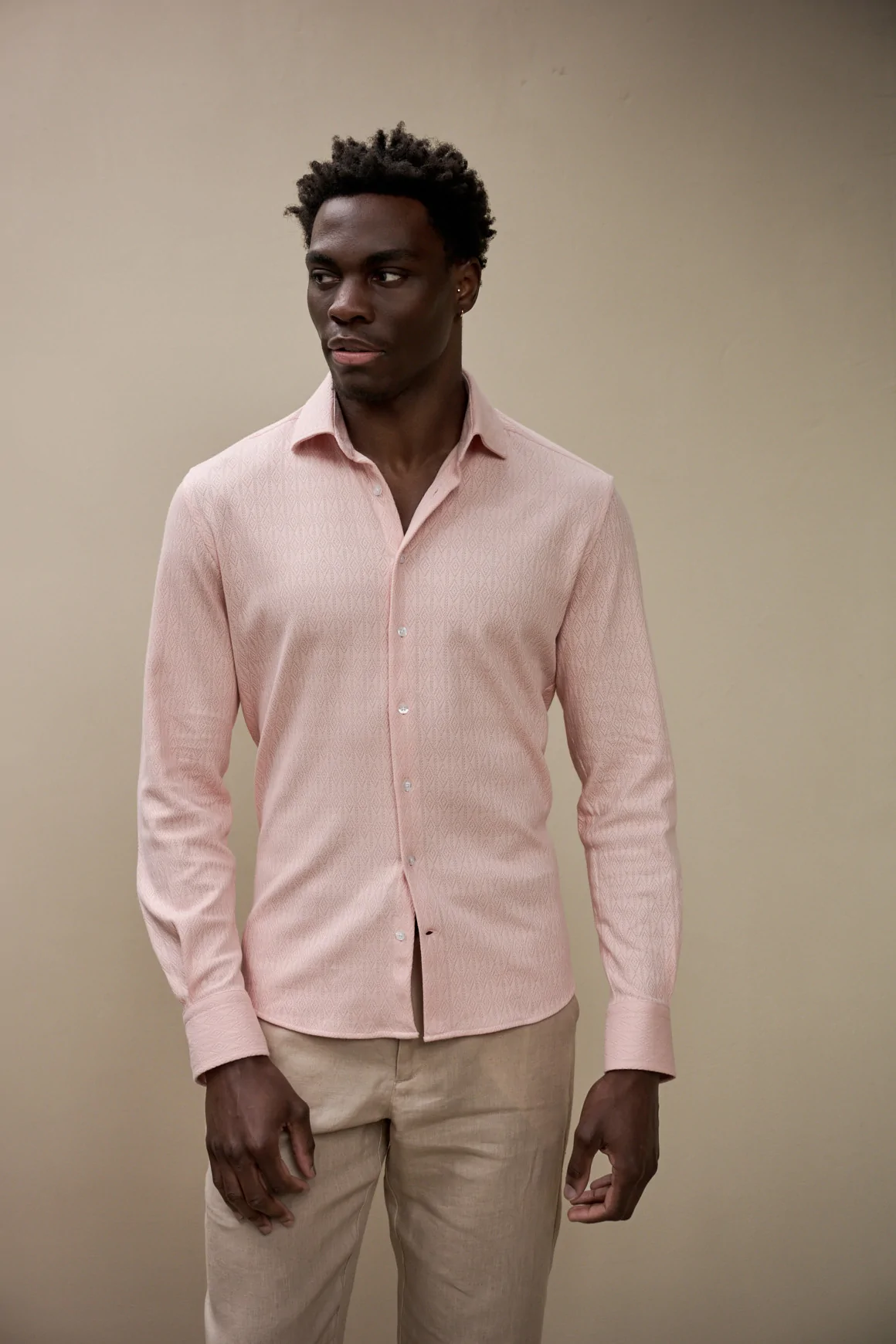 Chemise LAGO Saumon - rose