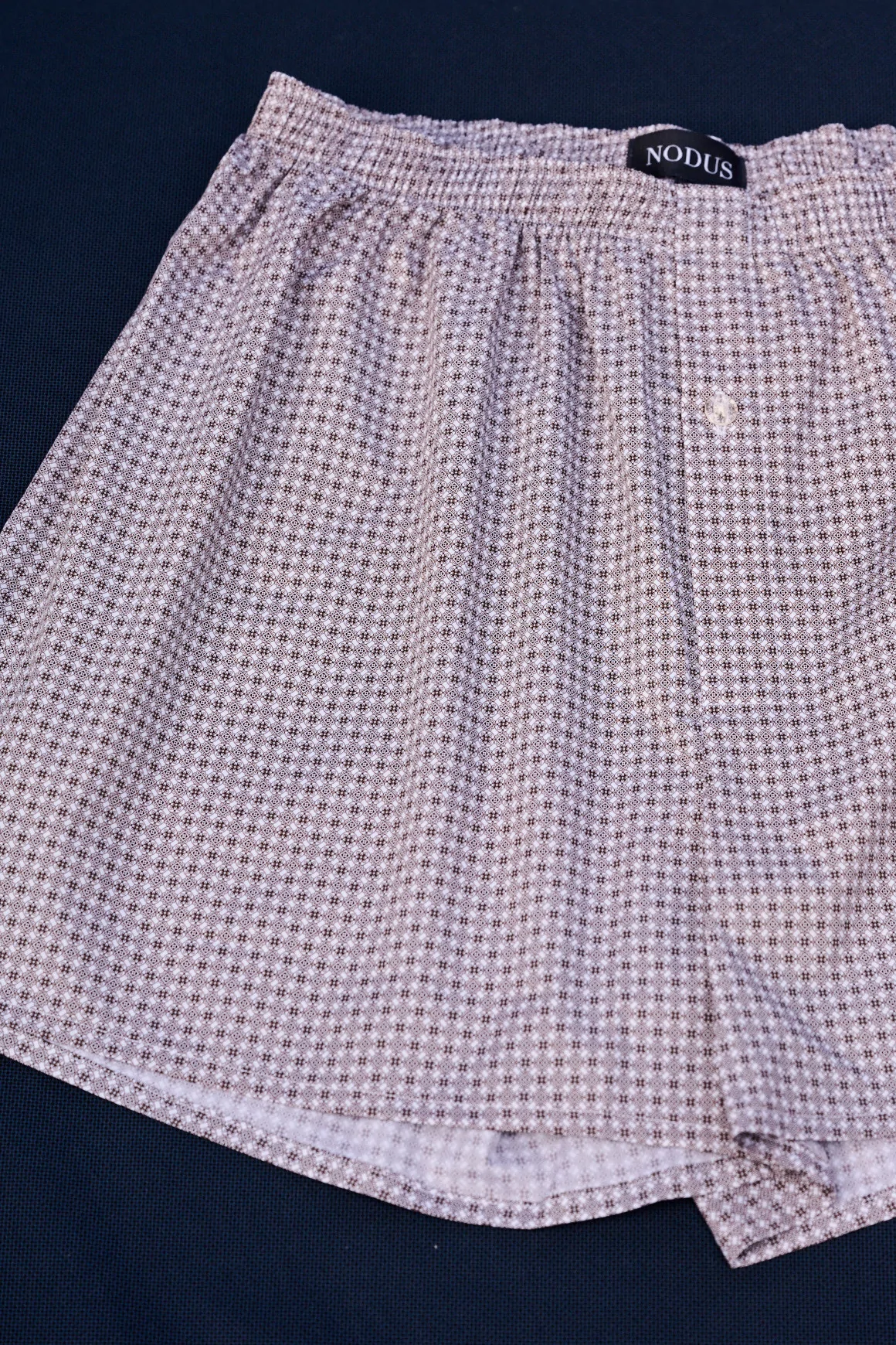 Boxer Micro Motif Marron