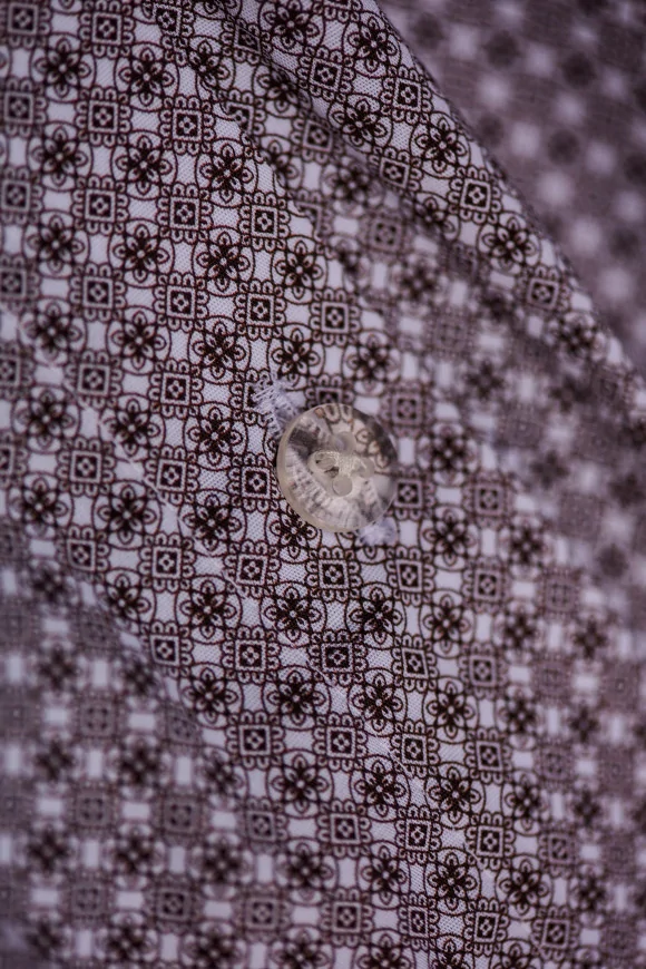 Achat Boxer Micro Motif Marron