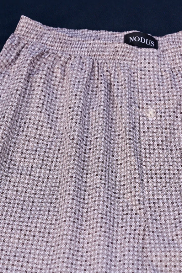 Achat Boxer Micro Motif Marron