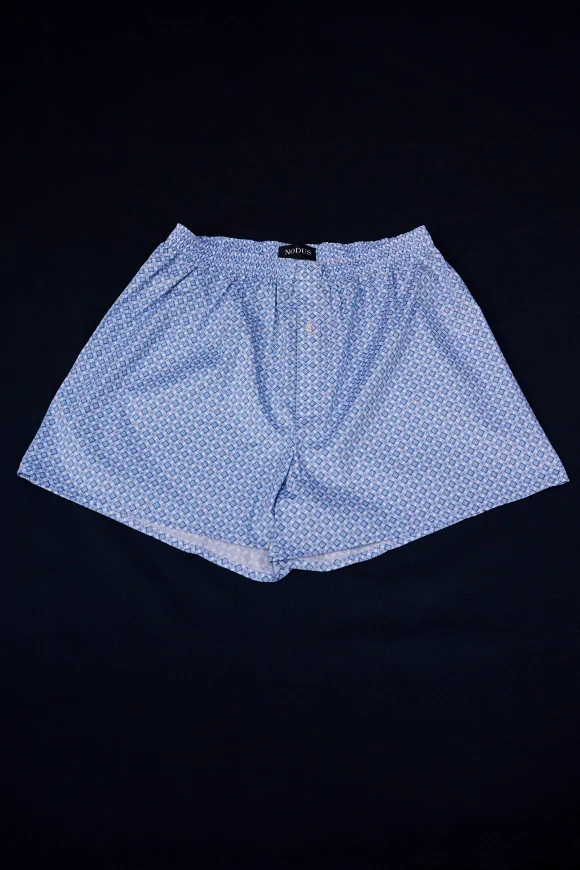 Achat Boxer Micro Motif Bleu