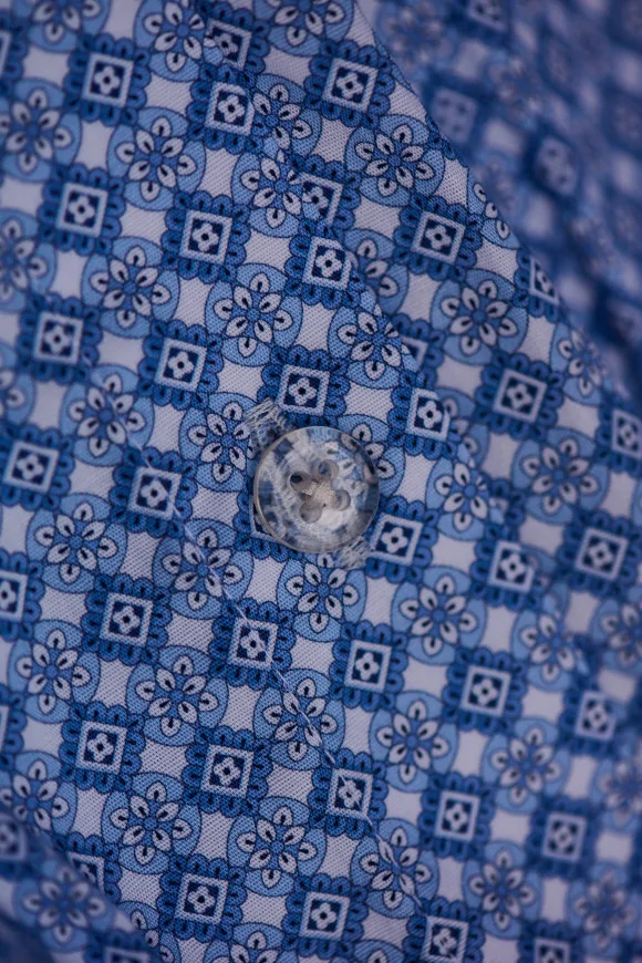 Achat Boxer Micro Motif Bleu