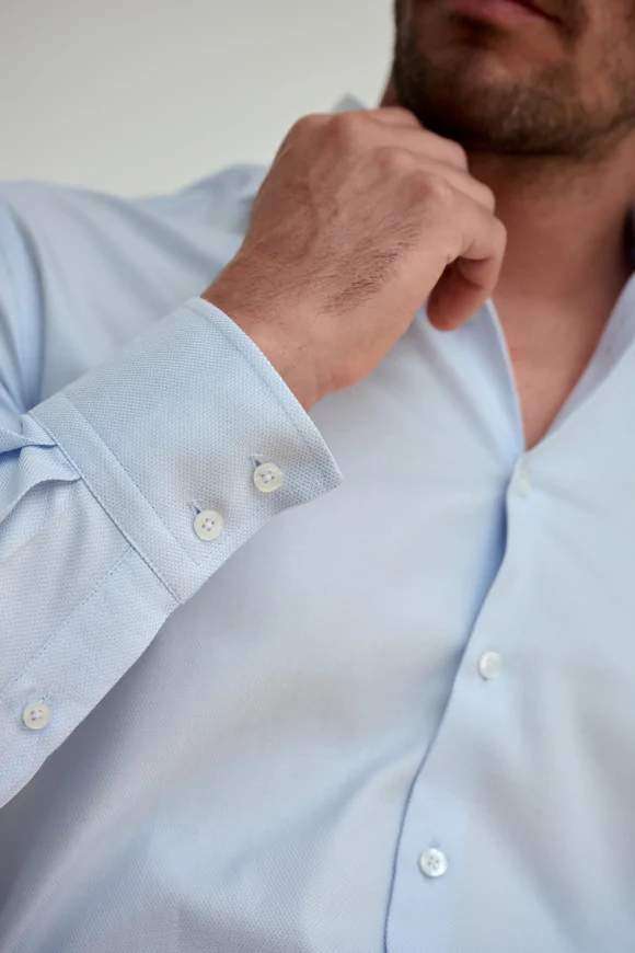 Achat Chemise CLASSIQUE ARMURÉE CIEL