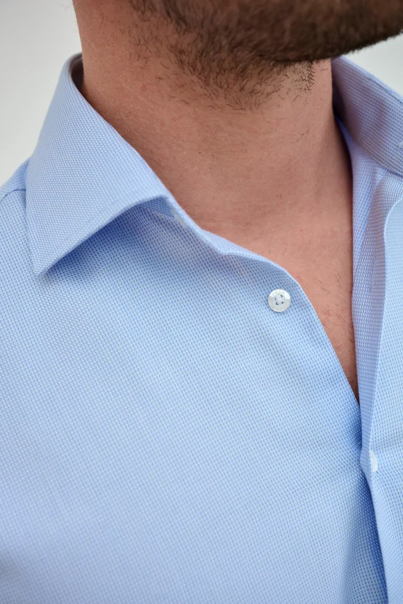 Achat Chemise CLASSIQUE ARMURÉE BLEUE