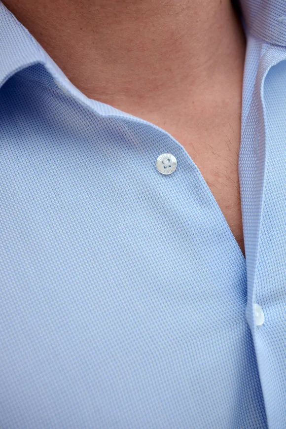Achat Chemise CLASSIQUE ARMURÉE BLEUE