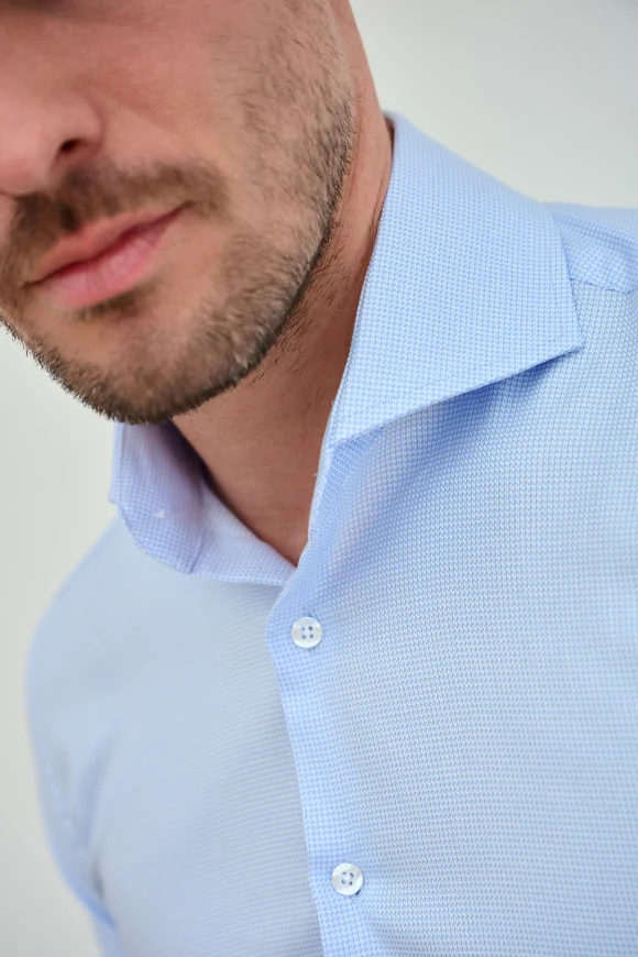 Achat Chemise CLASSIQUE ARMURÉE BLEUE