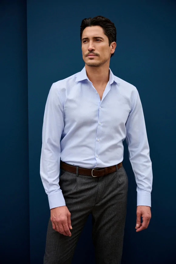 Achat Chemise CLASSIQUE ARMURÉE BLEUE