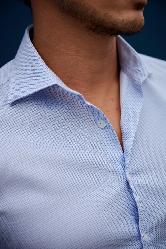 Achat Chemise CLASSIQUE ARMURÉE BLEUE