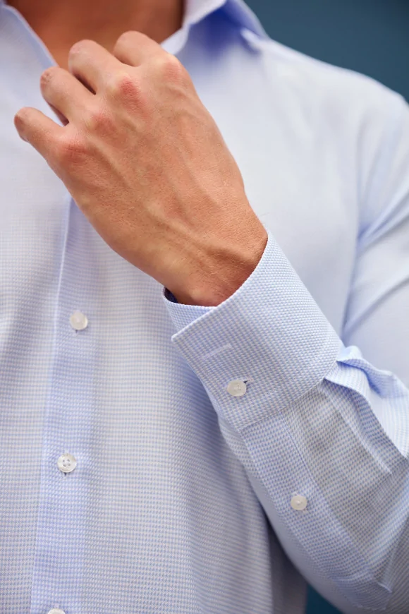 Achat Chemise CLASSIQUE ARMURÉE BLEUE