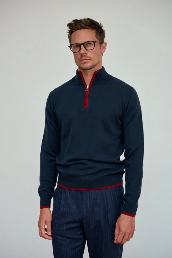 Achat Pull LEON Bleu Marine