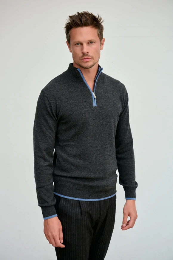 Achat Pull LEON Charbon - Gris