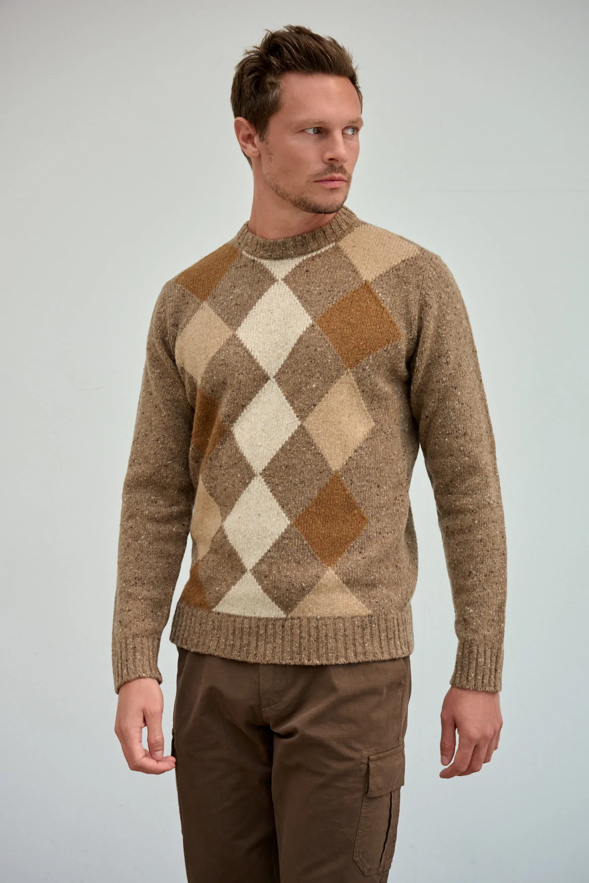 Achat Pull ETON Écorce - Marron
