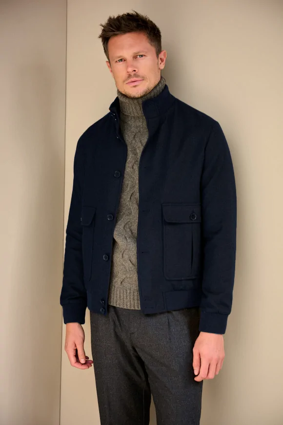 Achat Blouson WALLACE Bleu Marine