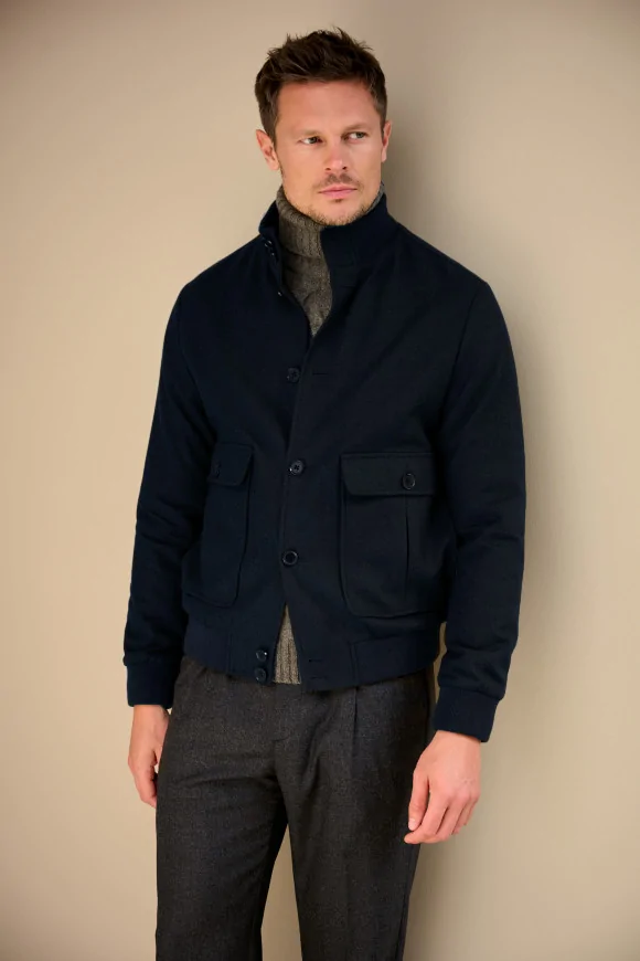 Achat Blouson WALLACE Bleu Marine