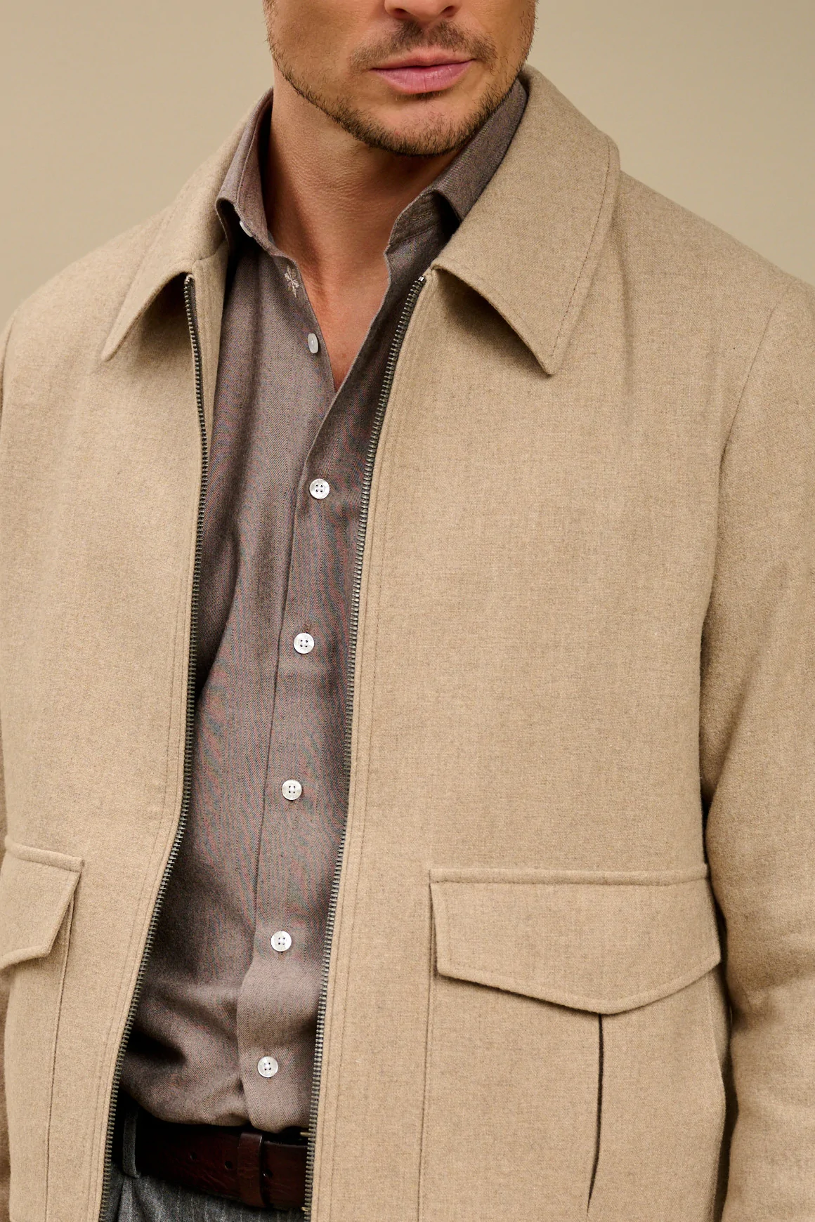 Achat Blouson MIKE Beige
