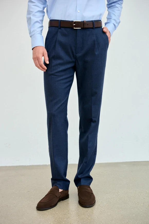 Achat Pantalon NEW YORK Bleu Marine Uni