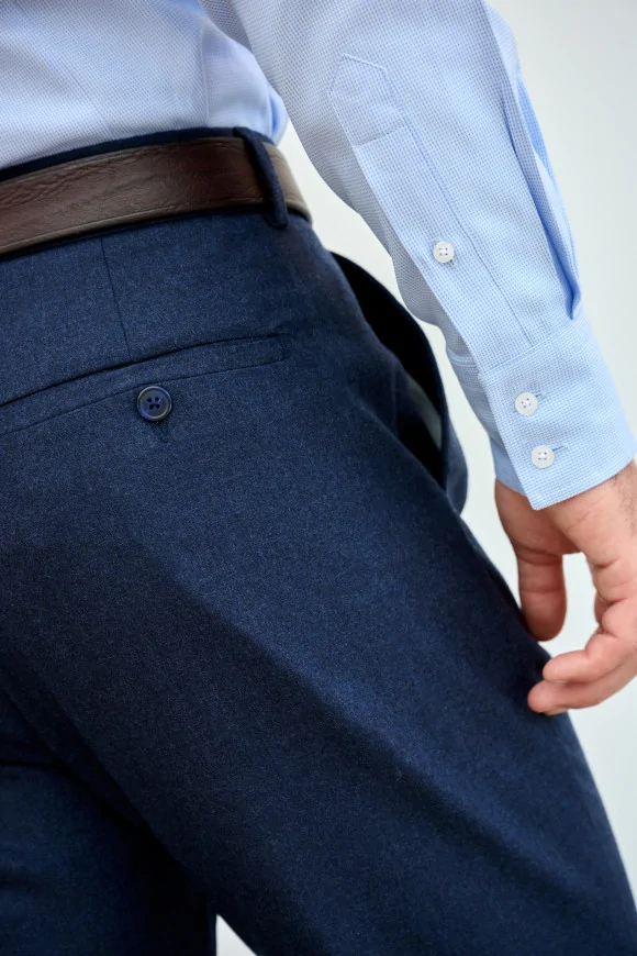 Achat Pantalon NEW YORK Bleu Marine Uni
